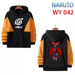 Naruto Anime color contrast patch pocket sweater  from S to 3XL WY 042