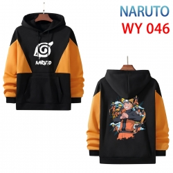 Naruto Anime color contrast patch pocket sweater  from S to 3XL WY 46