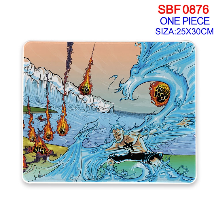 One Piece Anime peripheral edge lock mouse pad 25X30cm