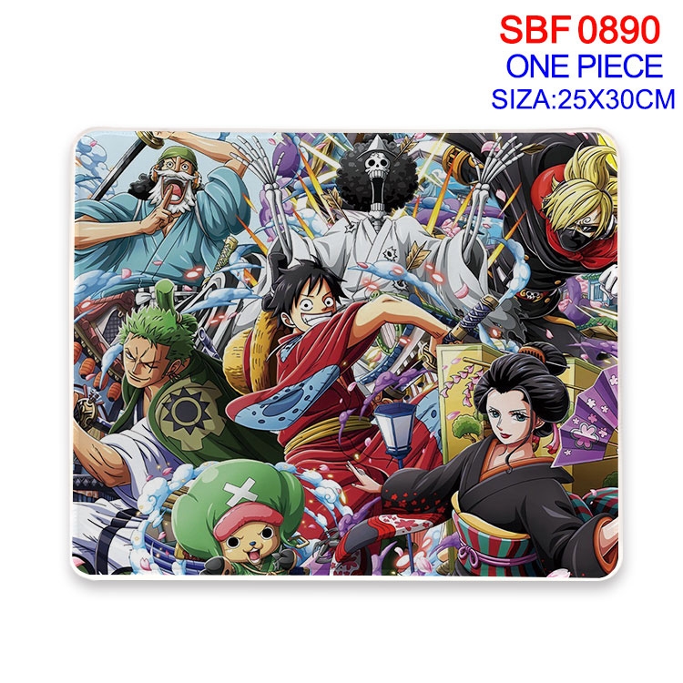 One Piece Anime peripheral edge lock mouse pad 25X30cm