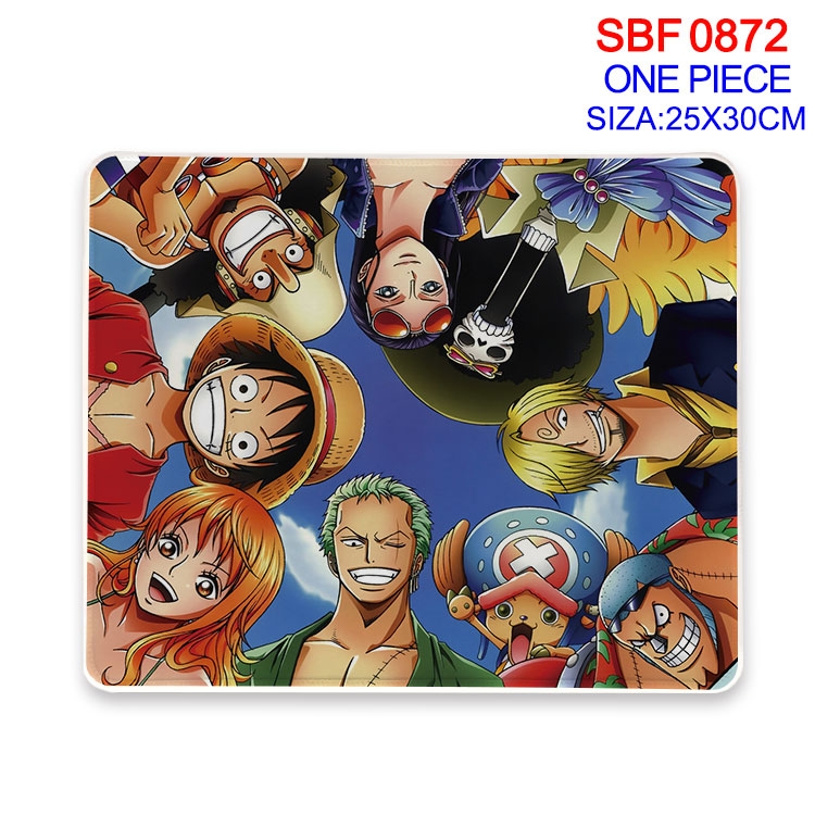 One Piece Anime peripheral edge lock mouse pad 25X30cm