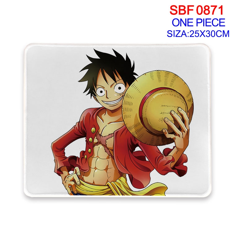 One Piece Anime peripheral edge lock mouse pad 25X30cm