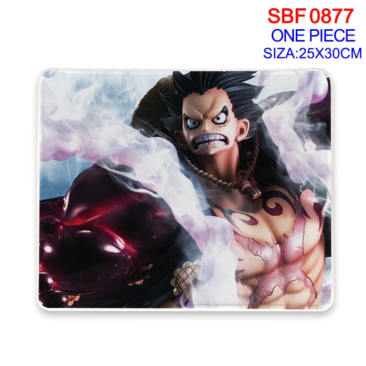 One Piece Anime peripheral edge lock mouse pad 25X30cm