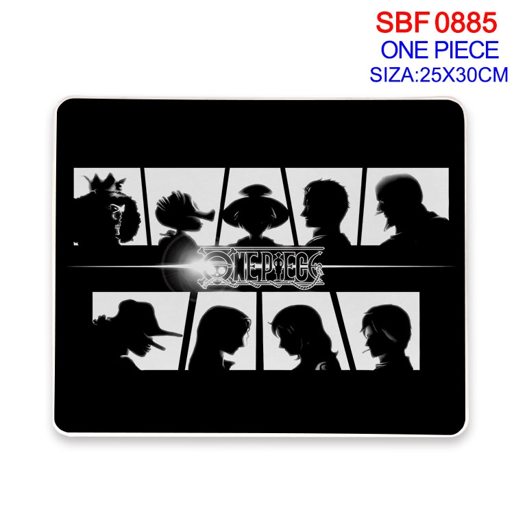 One Piece Anime peripheral edge lock mouse pad 25X30cm