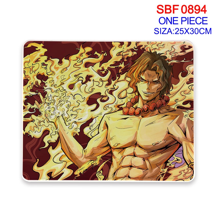 One Piece Anime peripheral edge lock mouse pad 25X30cm