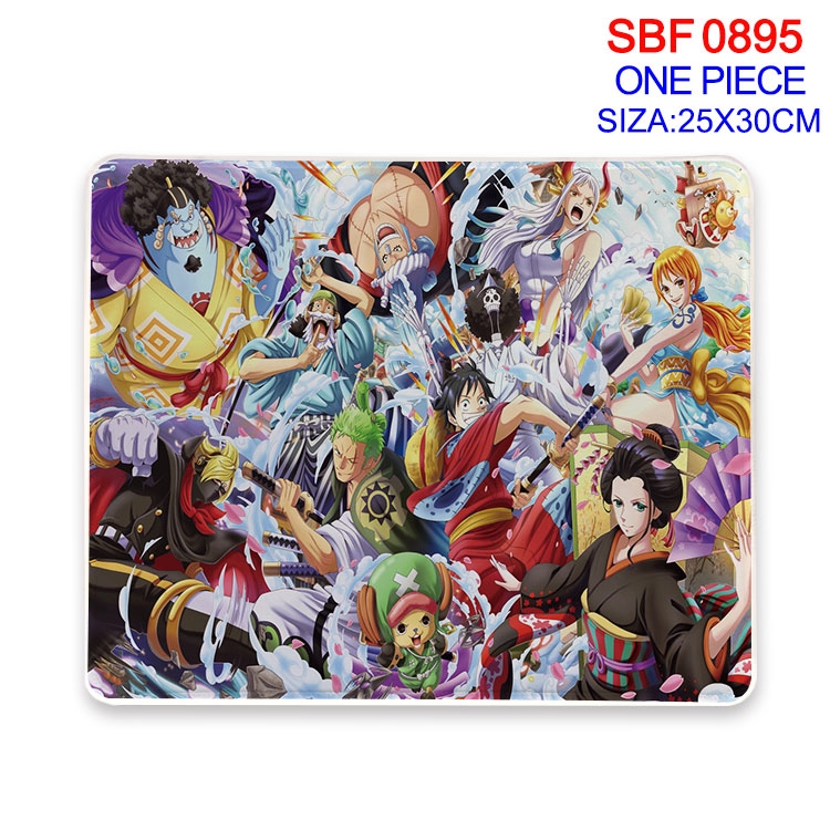 One Piece Anime peripheral edge lock mouse pad 25X30cm