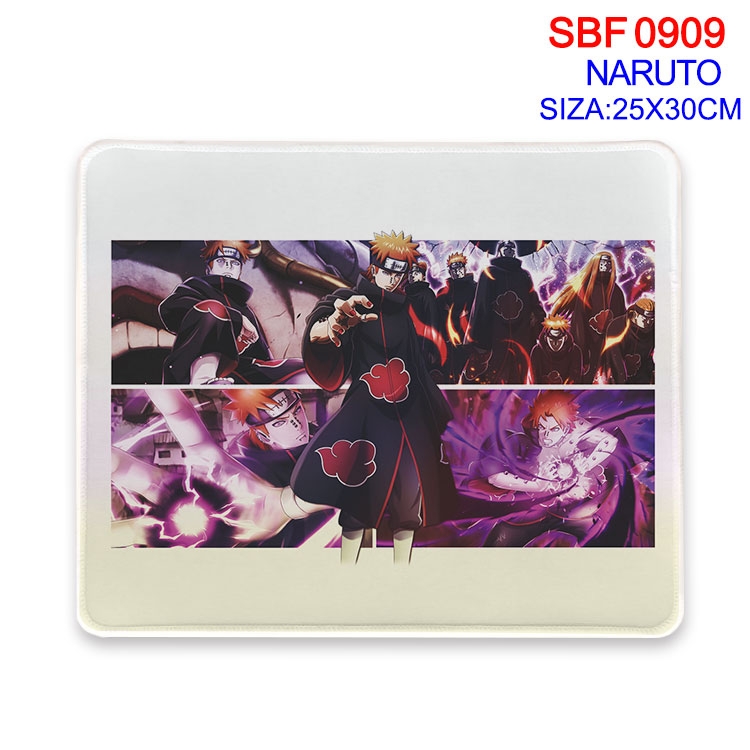 Naruto Anime peripheral edge lock mouse pad 25X30cm  SBF-909