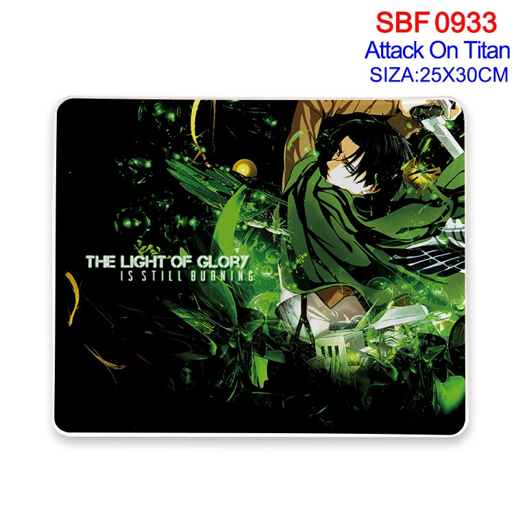 Shingeki no Kyojin Anime peripheral edge lock mouse pad 25X30cm SBF-933