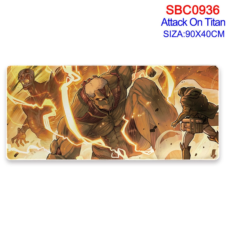 Shingeki no Kyojin Anime peripheral edge lock mouse pad 90X40CM SBC-936