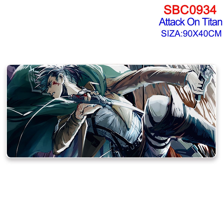 Shingeki no Kyojin Anime peripheral edge lock mouse pad 90X40CM  SBC-934