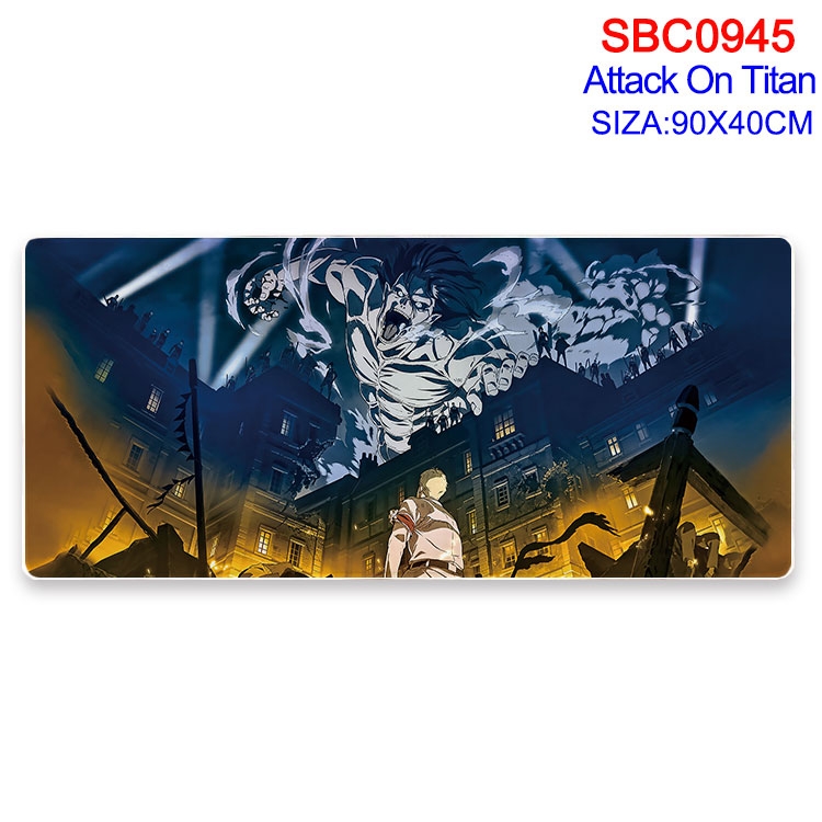 Shingeki no Kyojin Anime peripheral edge lock mouse pad 90X40CM SBC-945