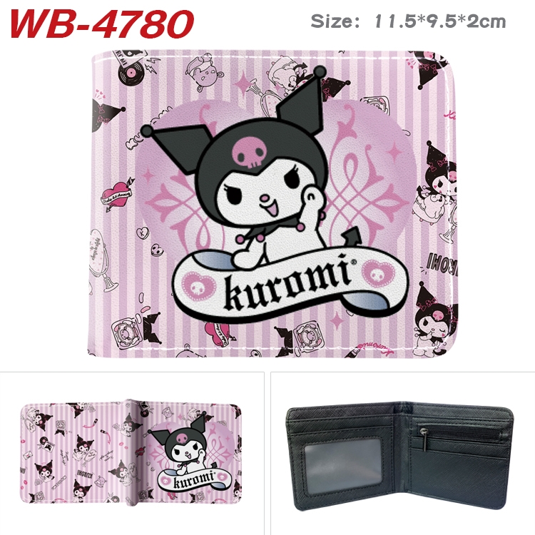 melody color PU leather half fold wallet 11.5X9X2CM WB-4780A