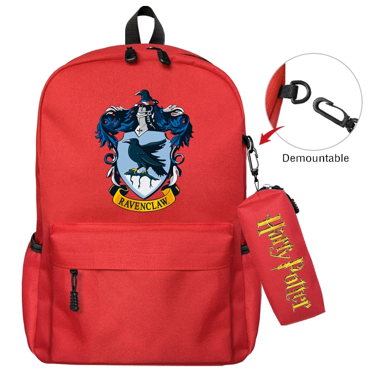 Harry Potter Animation backpack schoolbag small pen bag set mother and child schoolbag 43X35X12CM