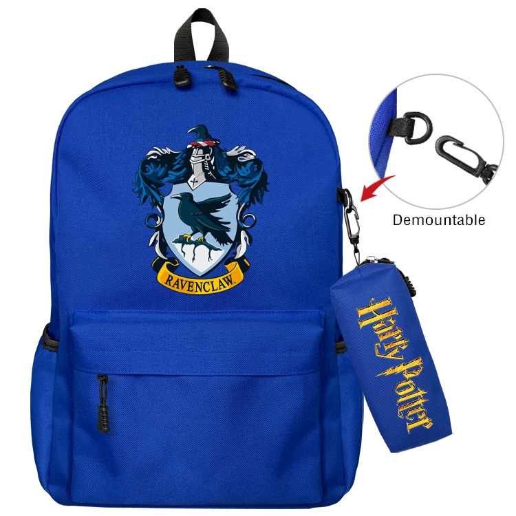 Harry Potter Animation backpack schoolbag small pen bag set mother and child schoolbag 43X35X12CM