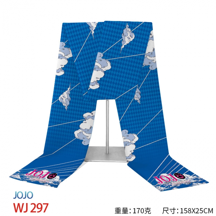 oJos Bizarre Adventure Anime full-color flannelette scarf 158x25cm WJ-297