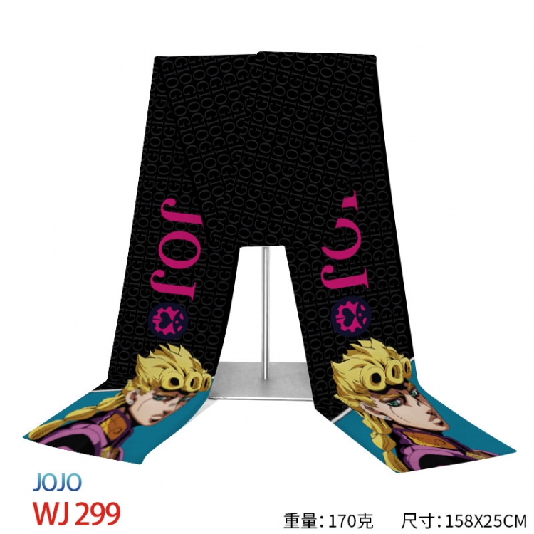 oJos Bizarre Adventure Anime full-color flannelette scarf 158x25cm  WJ-299