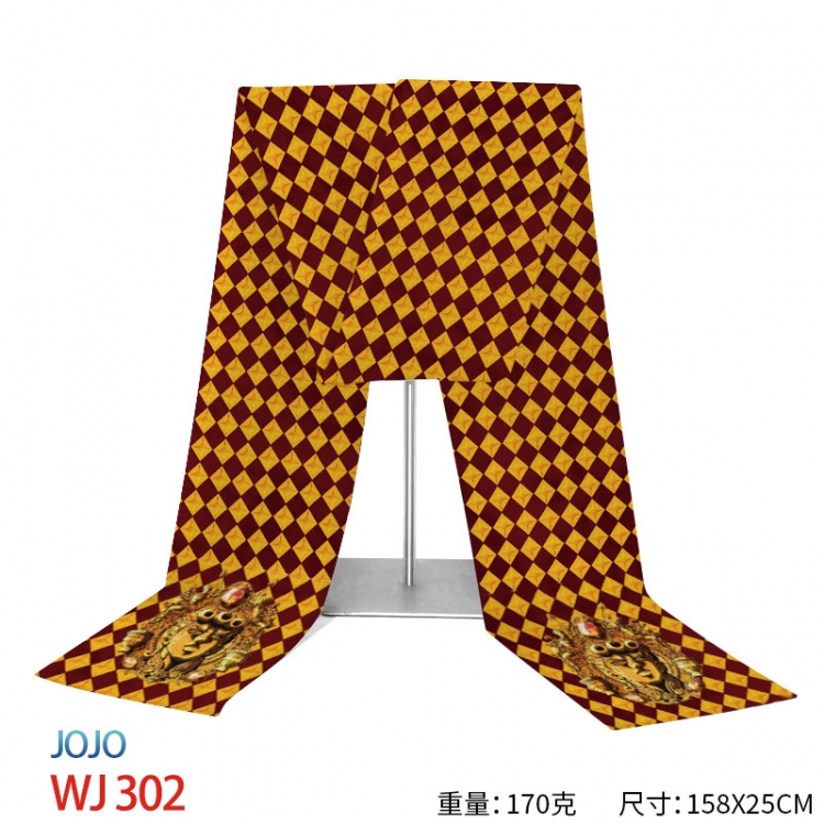 oJos Bizarre Adventure Anime full-color flannelette scarf 158x25cm  WJ-302