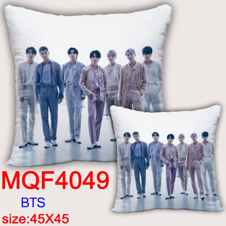 BTS Anime square full-color pillow cushion 45X45CM NO FILLING MQF-4049
