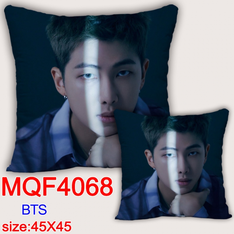 BTS Anime square full-color pillow cushion 45X45CM NO FILLING MQF-4068