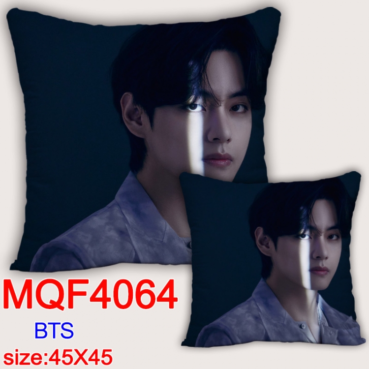 BTS Anime square full-color pillow cushion 45X45CM NO FILLING MQF-4064