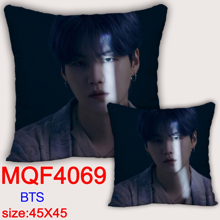 BTS Anime square full-color pillow cushion 45X45CM NO FILLING MQF-4069
