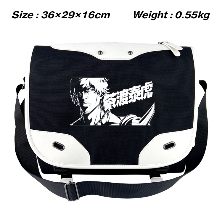 Bleach Black and white anime waterproof nylon shoulder messenger bag schoolbag 36X29X16CM