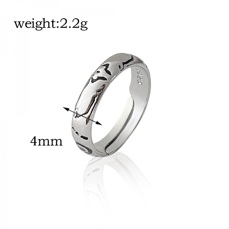 Jujutsu Kaisen  Animation peripheral decoration metal ring COS ring OPP packaging price for 5 pcs