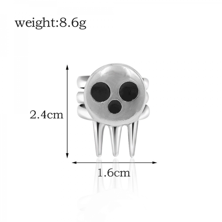 Soul Eater Animation peripheral decoration metal ring COS ring OPP packaging price for 5 pcs
