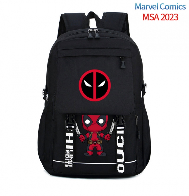 Deadpool Animation trend large capacity travel bag backpack 31X46X14cm MSA-2023