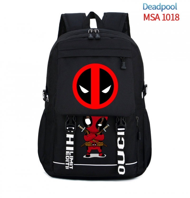 Deadpool Animation trend large capacity travel bag backpack 31X46X14cm MSA-1018