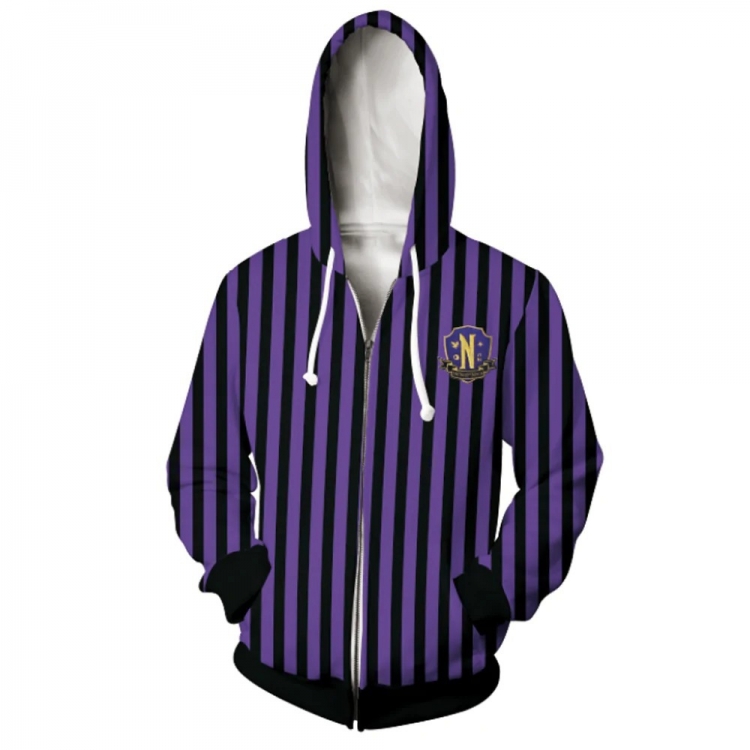 TheAddamsFamily Hooded zipper sweater jacket  from S to 5XL price for 2 pcs three days in advance