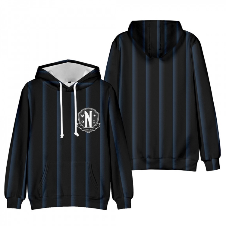 TheAddamsFamily Hooded jacket hip-hop zipperless sweatshirt S-5XL  price for 2 pcs three days in advance