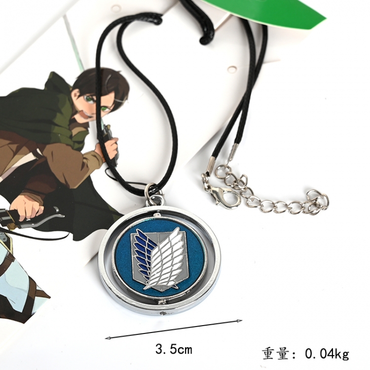 Shingeki no Kyojin Anime surrounding rotation necklace pendant  price for 5 pcs