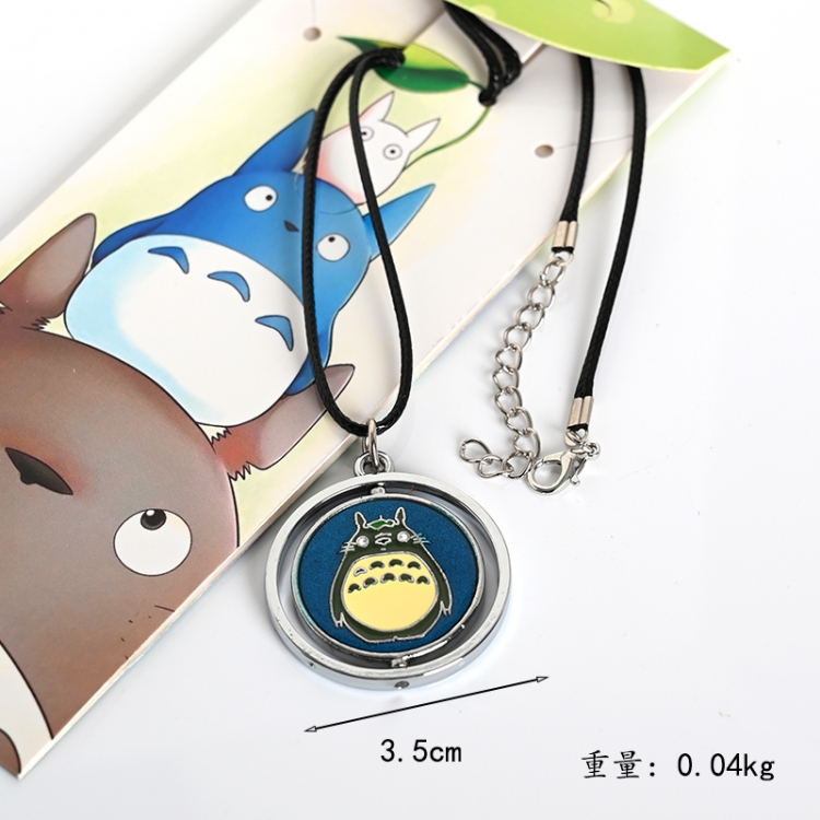 TOTORO Anime surrounding rotation necklace pendant  price for 5 pcs