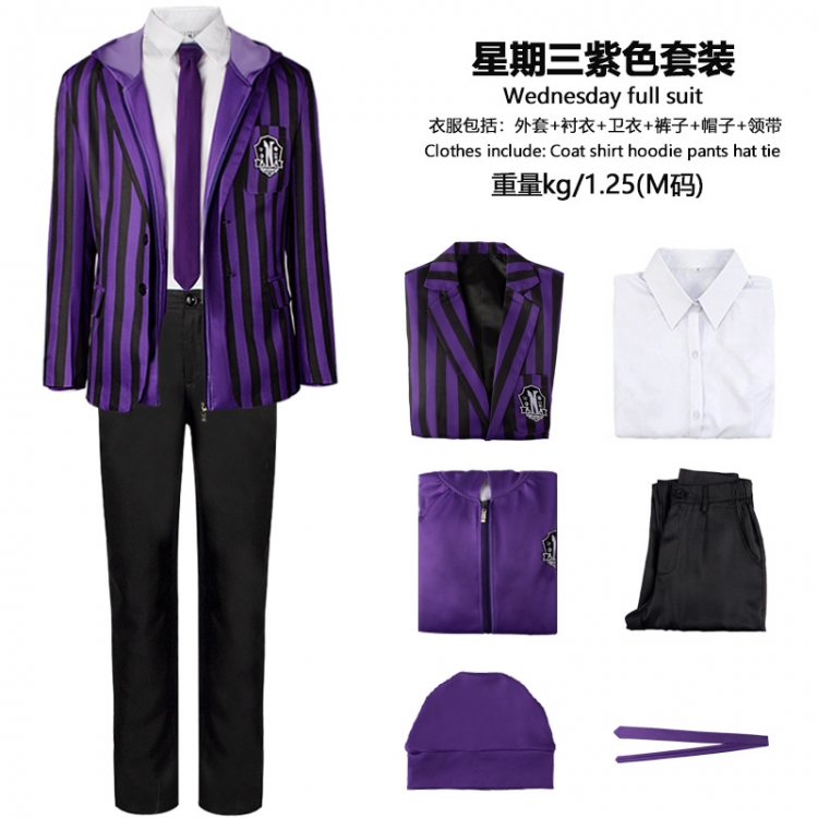 TheAddamsFamily Mens Set Halloween March Adams Cosplay clothing from S to 3XL price for 2 pcs