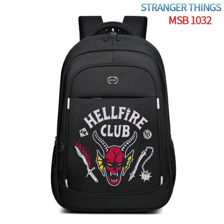 Stranger Things Anime fashion Oxford noodle backpack backpack travel bag 35x21x55cm MSB-1032