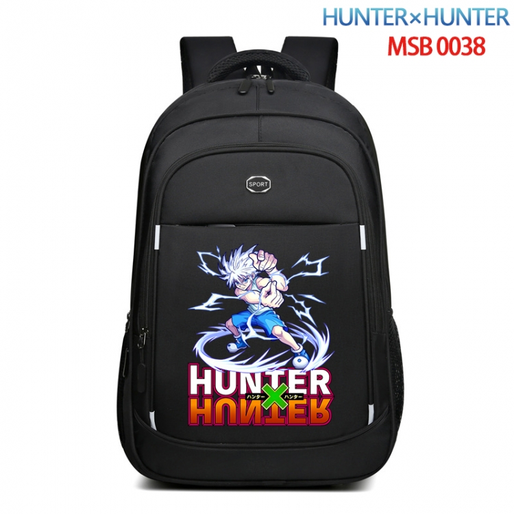 HunterXHunter Anime fashion Oxford noodle backpack backpack travel bag 35x21x55cm