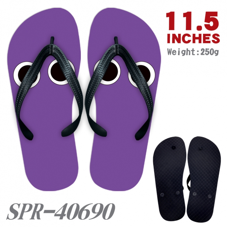 Rainbow friend Thickened rubber flip-flops slipper average size SPR-40690