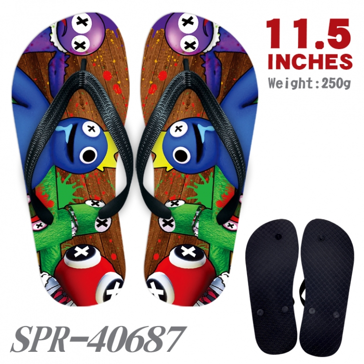 Rainbow friend Thickened rubber flip-flops slipper average size SPR-40687