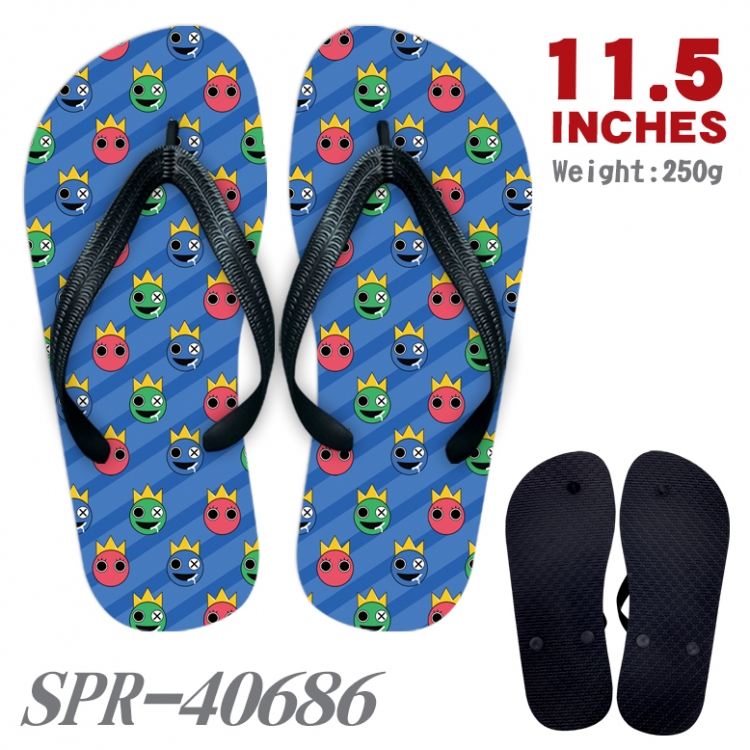 Rainbow friend Thickened rubber flip-flops slipper average size SPR-40686