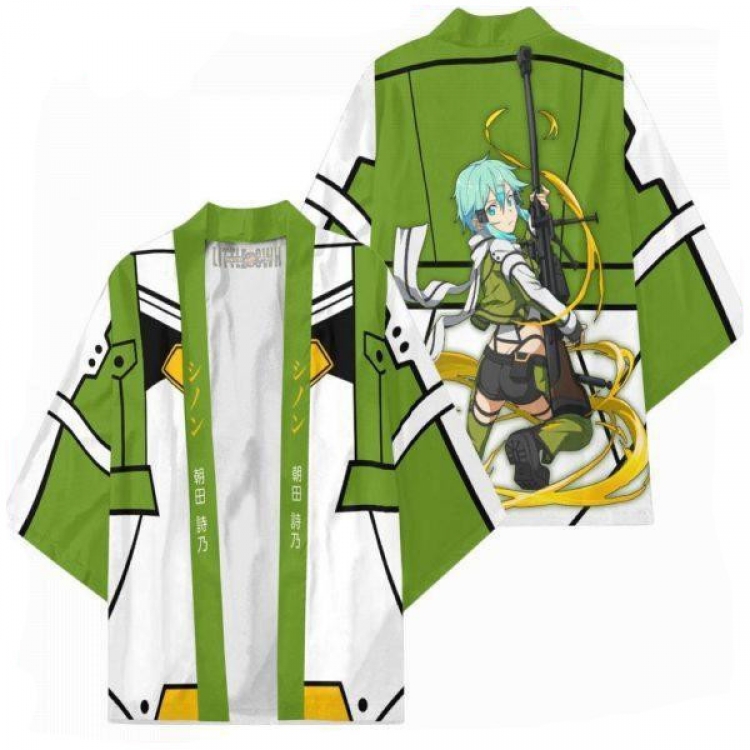 Sword Art Online Full color COS kimono cloak jacket from 2XS to 4XL  three days in advance