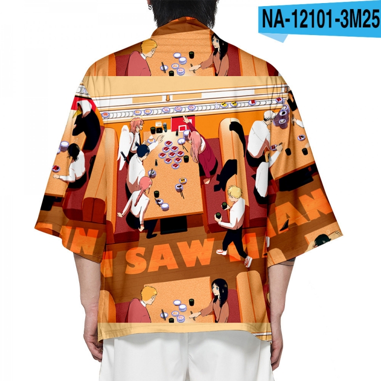 Chainsaw man Full color COS kimono cloak jacket from 2XS to 4XL  three days in advance