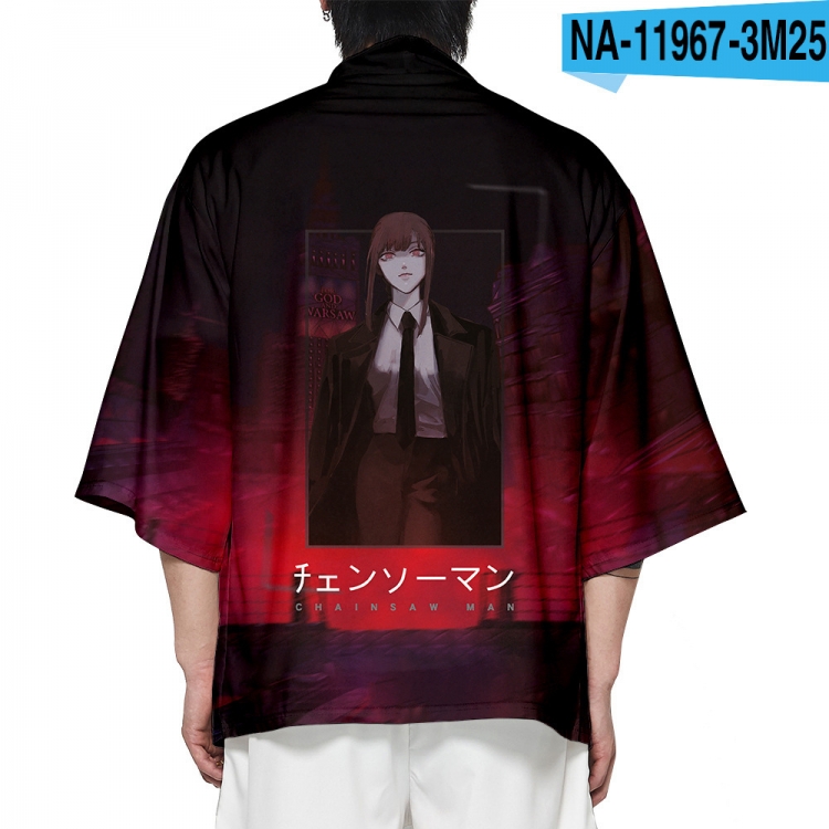 Chainsaw man Full color COS kimono cloak jacket from 2XS to 4XL  three days in advance