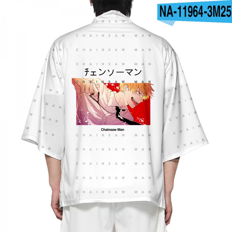 Chainsaw man Full color COS kimono cloak jacket from 2XS to 4XL  three days in advance