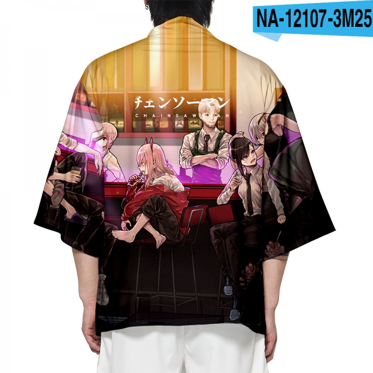 Chainsaw man Full color COS kimono cloak jacket from 2XS to 4XL  three days in advance