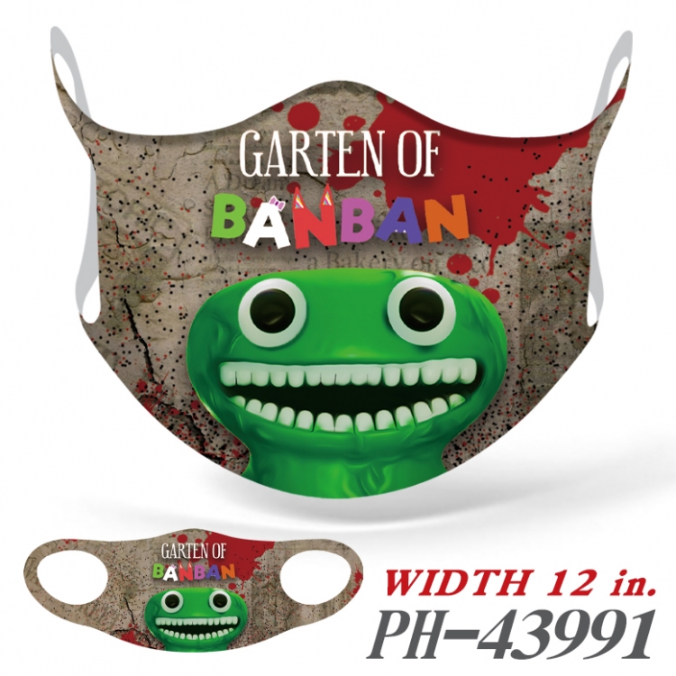 Garten of Banban Anime full-color printed milk silk seamless mask price for 5 pcs PH-43991A