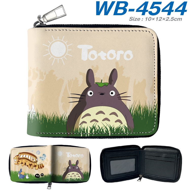 TOTORO Anime Full Color Short All Inclusive Zipper Wallet 10x12x2.5cm WB-4544A