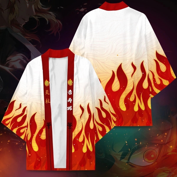 Demon Slayer Kimets Full color COS kimono cloak jacket from 2XS to 4XL  three days in advance