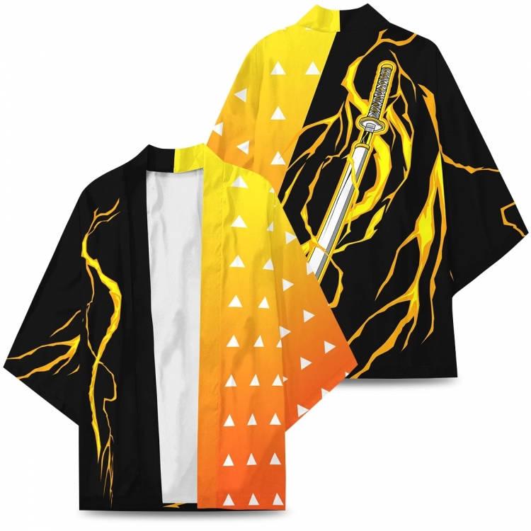 Demon Slayer Kimets Full color COS kimono cloak jacket from 2XS to 4XL  three days in advance