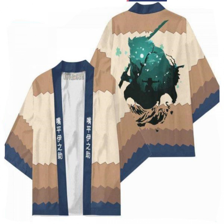 Demon Slayer Kimets Full color COS kimono cloak jacket from 2XS to 4XL  three days in advance